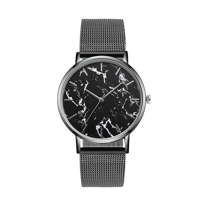 Fashion Rose Gold Marble Female watch