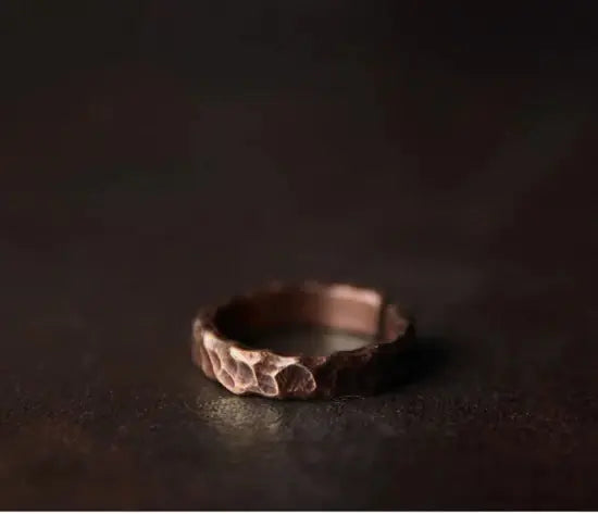 Vintage Handmade Adjustable Solid Copper Ring