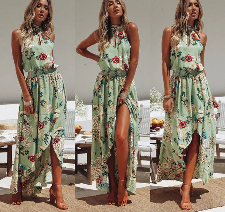 Bohemian Style Beach Maxi Dress for Women