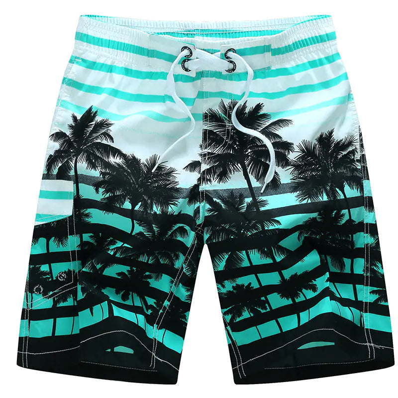 Men's Plus Size Summer Printed Beach Pants