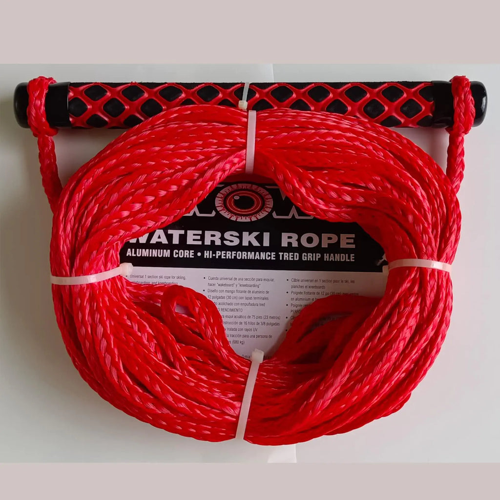 WOW Sports - 75 Ski Rope for Waterskis - Must Have Boating Accessory - Heavy Duty Wakeboard Rope with Floating Handle