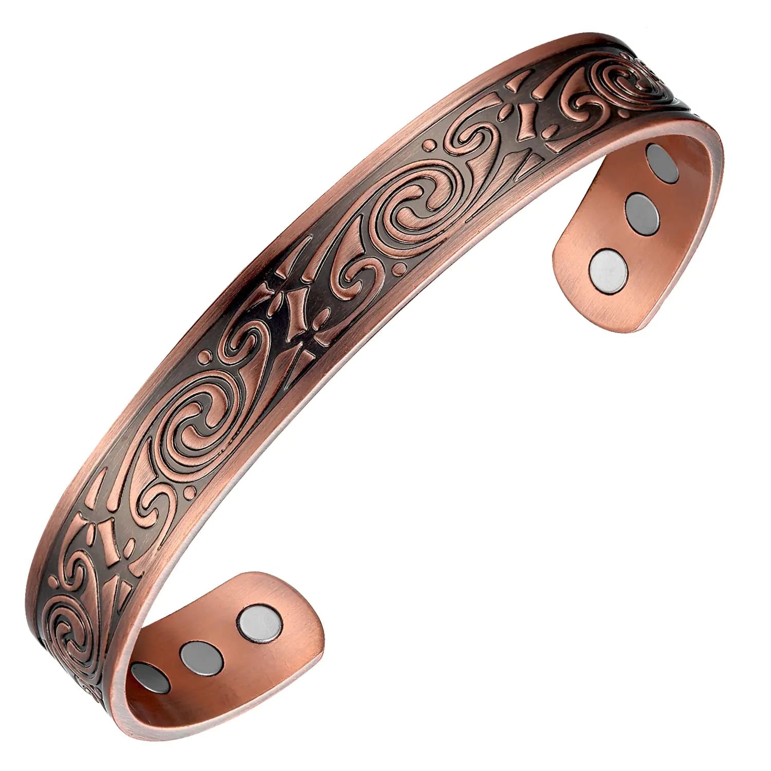 MagEnergy Copper Bracelet for Men 99.9% Copper Magnetic Adjustable Bracelet with Jewelry Gift Box