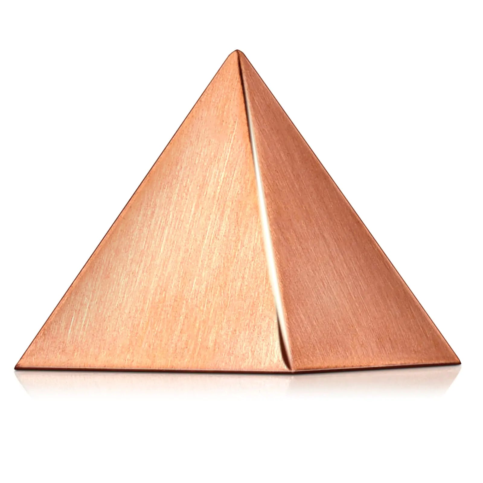 Lineshading Solid Copper Pyramid Purple Gold Giza Shaped for Meditation 1.25 Inch Meditation Pyramid for Balancing Reiki Chakras Healing Body Focused Recharging Positive Energy in Home Office
