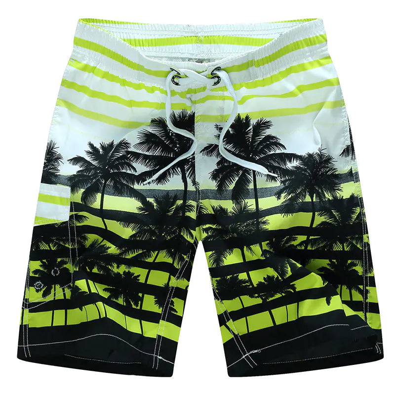 Men's Plus Size Summer Printed Beach Pants
