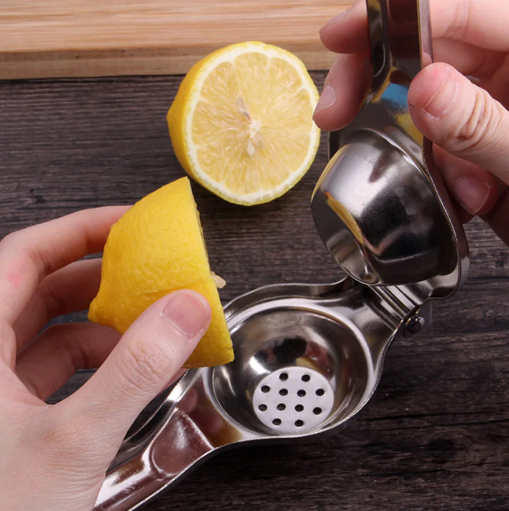 Manual Lemon Juicer with Stainless Steel Citrus Press