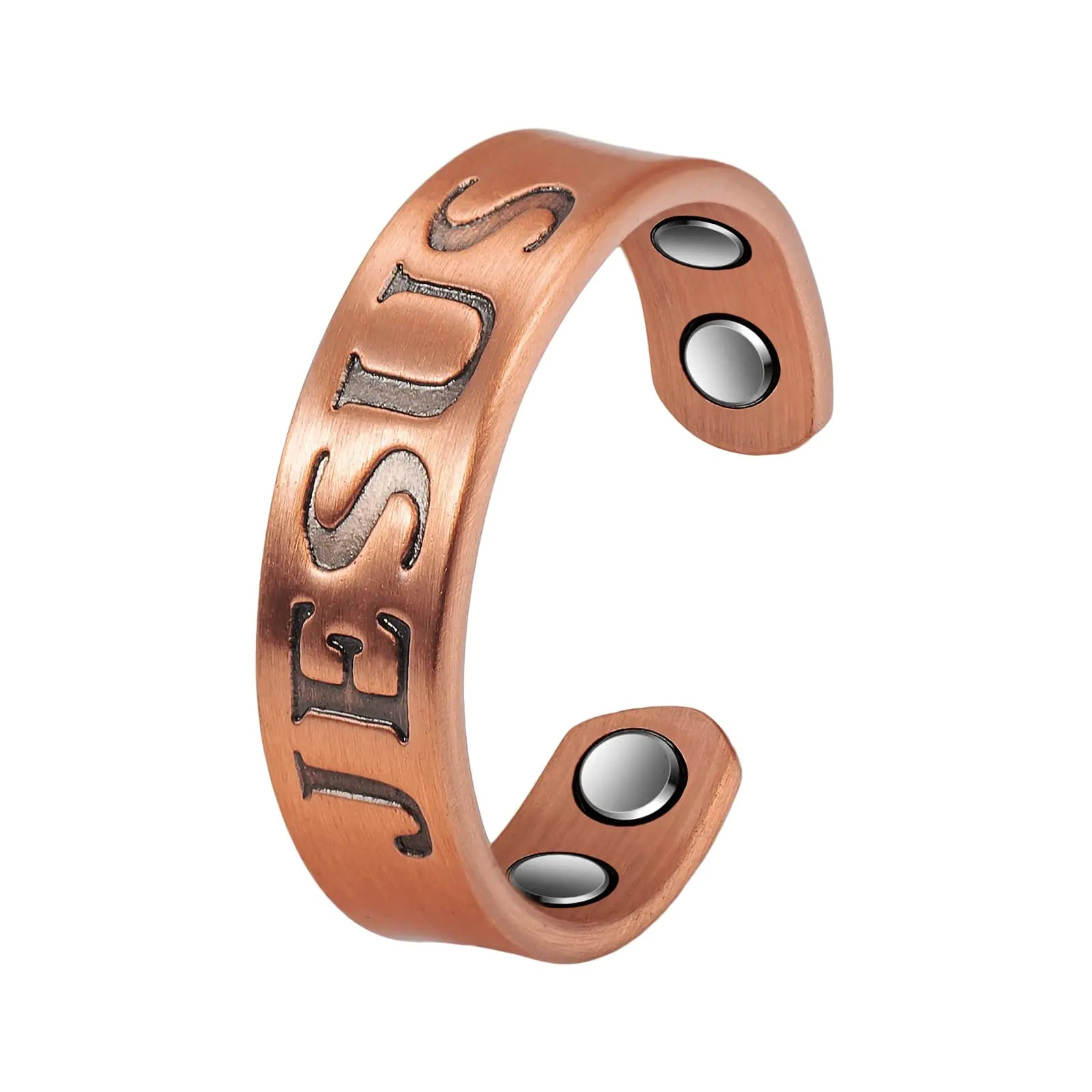 Wollet 99.9% Pure Copper Rings for Women Men Adjustable Magnetic Copper RingJewelry Gift…