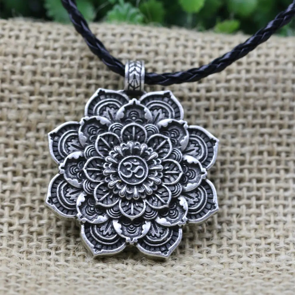 Meditation Mandala Amulet Yoga Jewelry Necklace